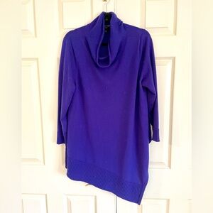 Eileen Fisher Oversized Cowl Neck Asymmetrical Sweater